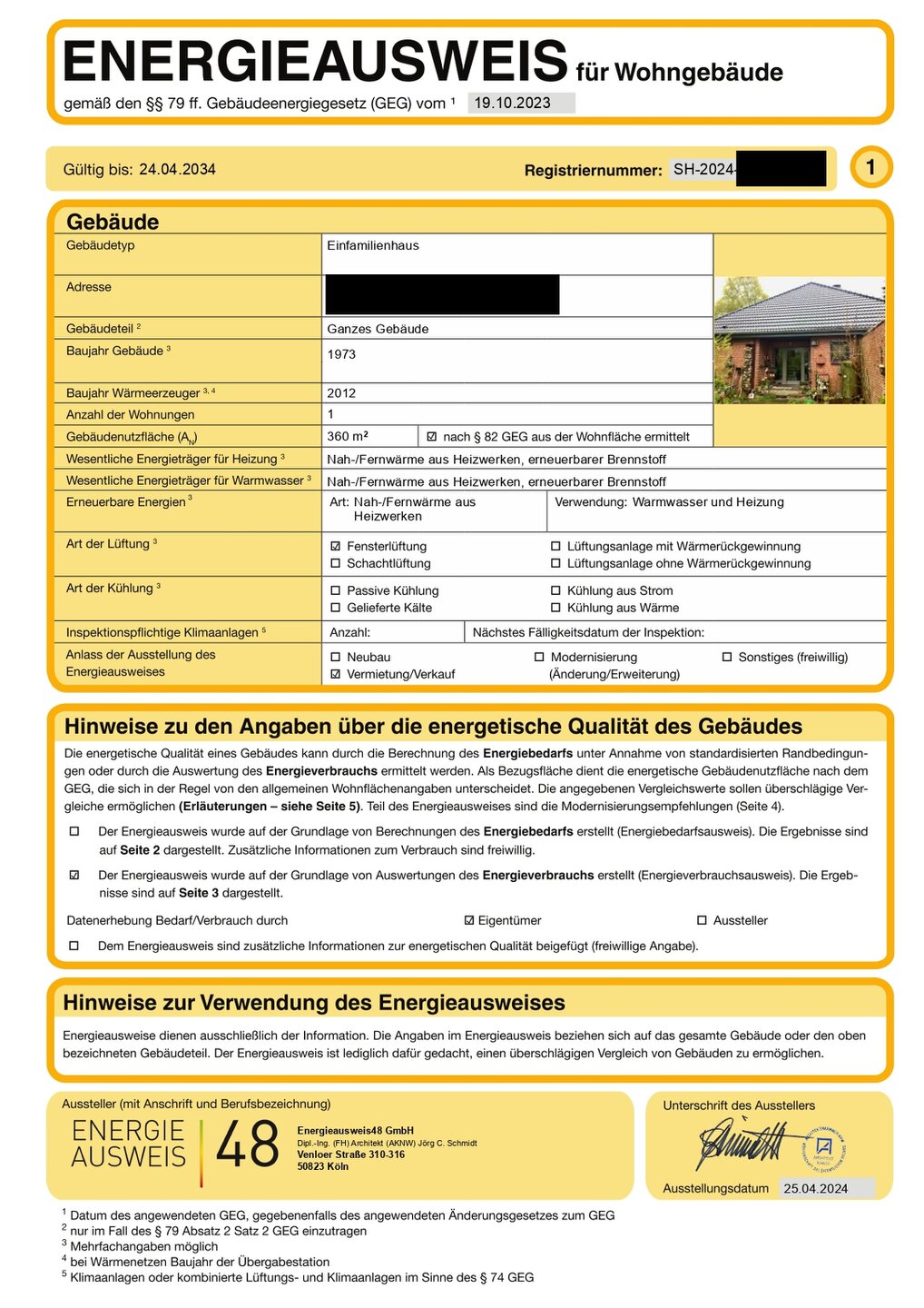 Energieausweis Seite 1