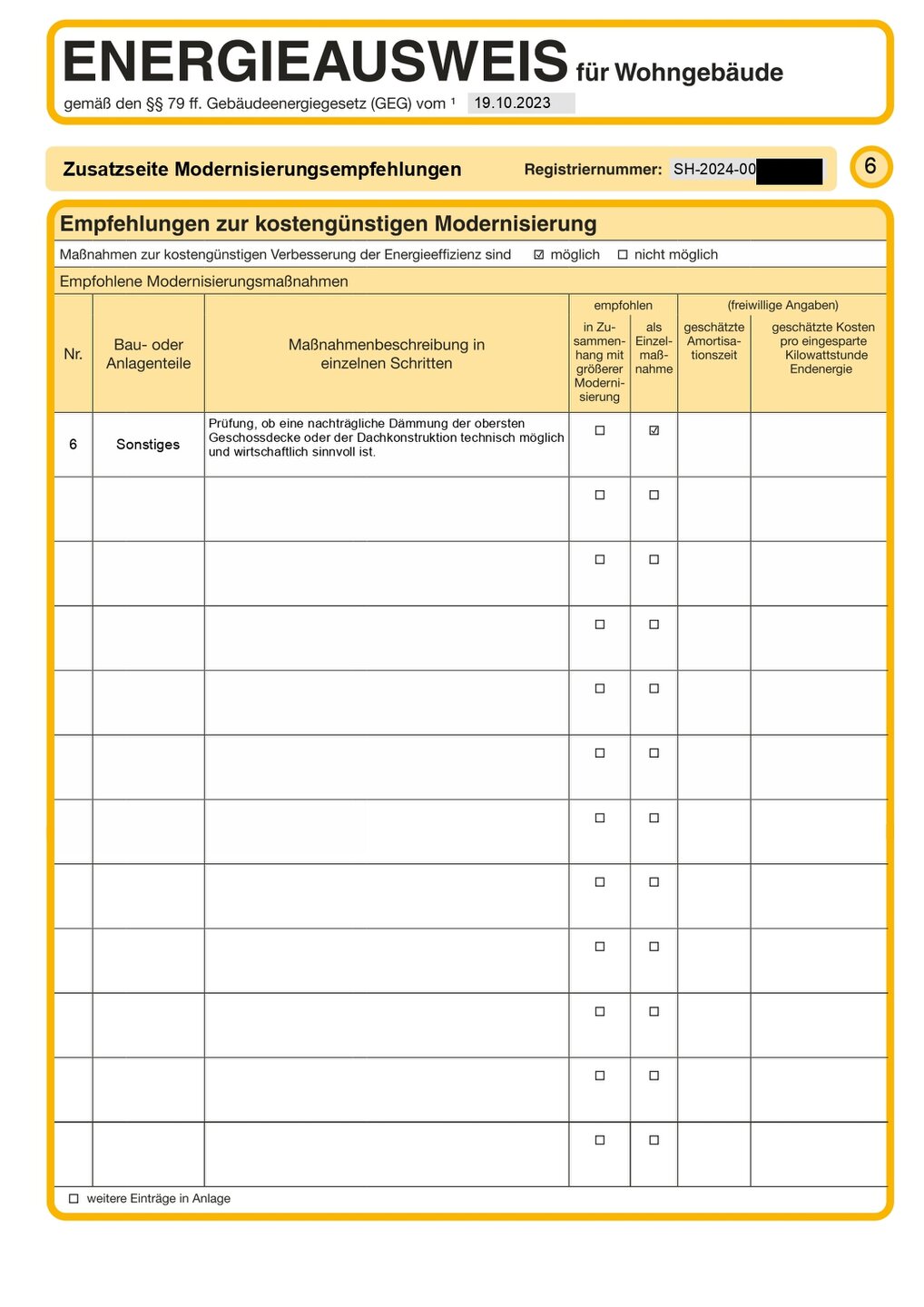 Energieausweis Seite 6